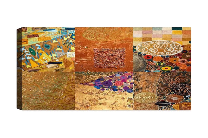 Canvasbilde YTY Abstract & Fractals Flerfarget - 120x50 cm - Interiør - Maleri & posters - Lerretsbilder