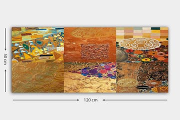 Canvasbilde YTY Abstract & Fractals Flerfarget - 120x50 cm - Interiør - Maleri & posters - Lerretsbilder
