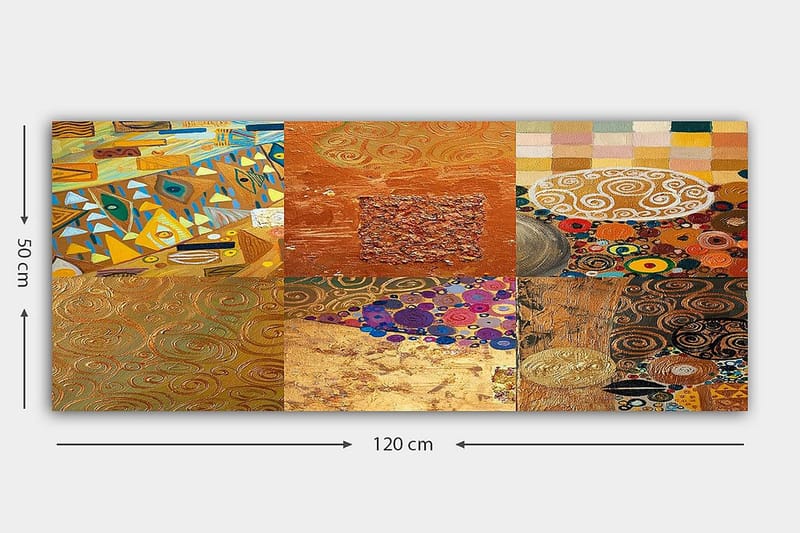 Canvasbilde YTY Abstract & Fractals Flerfarget - 120x50 cm - Interiør - Maleri & posters - Lerretsbilder