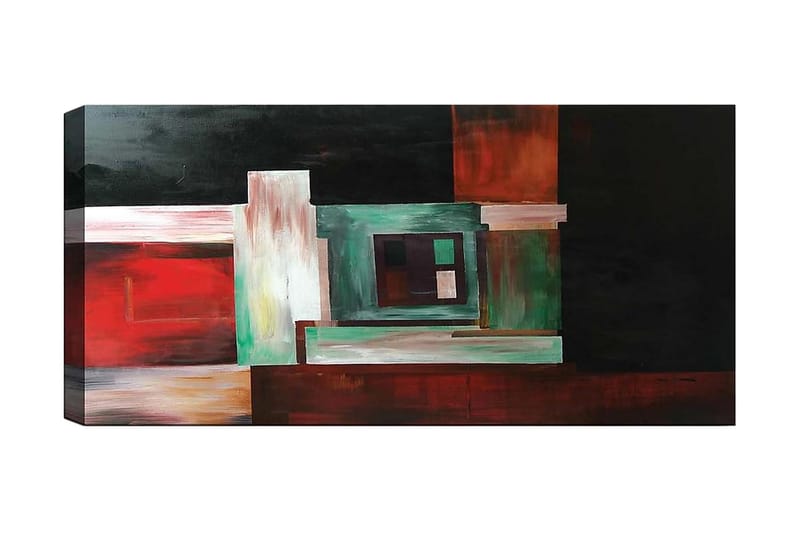 Canvasbilde YTY Abstract & Fractals Flerfarget - 120x50 cm - Interiør - Maleri & posters - Lerretsbilder