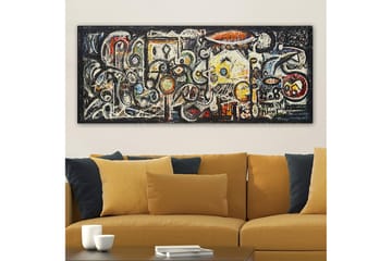 Canvasbilde YTY Abstract & Fractals Flerfarget - 120x50 cm - Interiør - Maleri & posters - Lerretsbilder