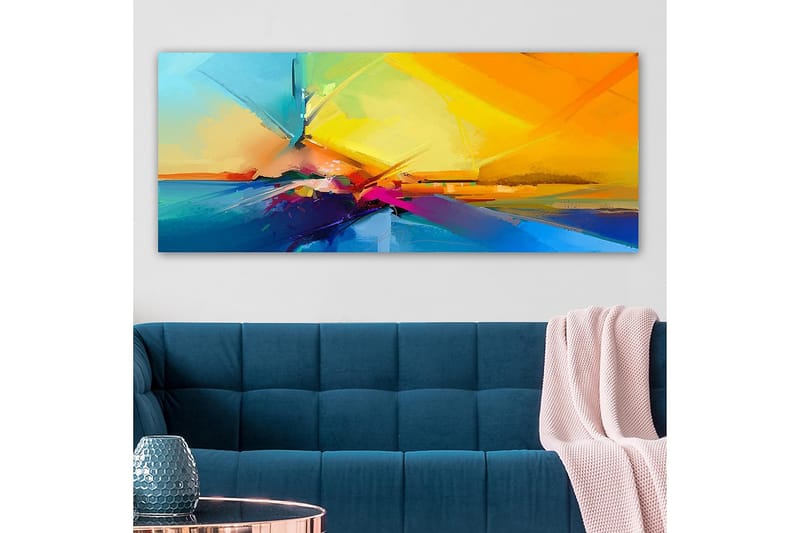 Canvasbilde YTY Abstract & Fractals Flerfarget - 120x50 cm - Interiør - Maleri & posters - Lerretsbilder