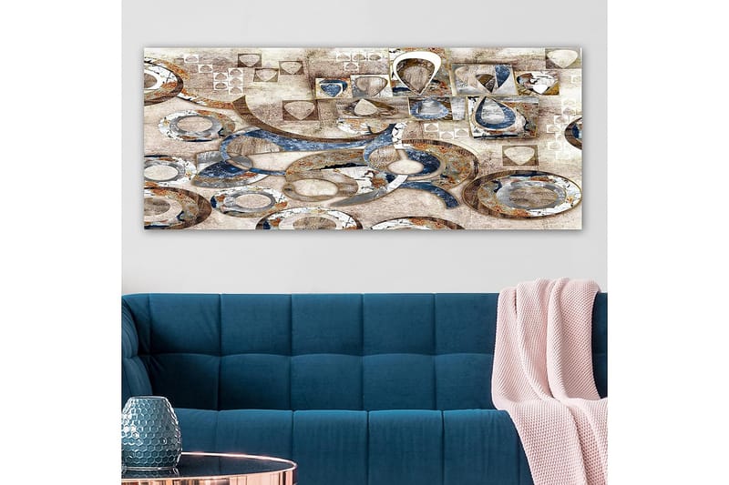 Canvasbilde YTY Abstract & Fractals Flerfarget - 120x50 cm - Interiør - Maleri & posters - Lerretsbilder