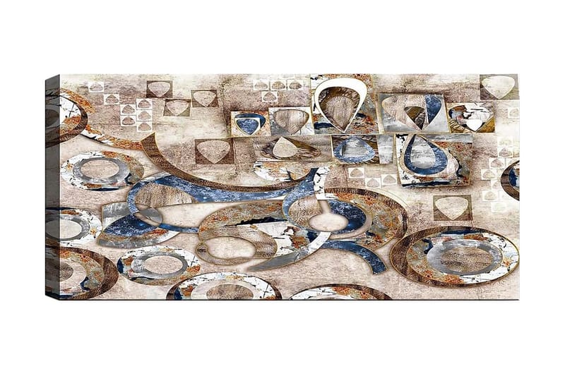 Canvasbilde YTY Abstract & Fractals Flerfarget - 120x50 cm - Interiør - Maleri & posters - Lerretsbilder