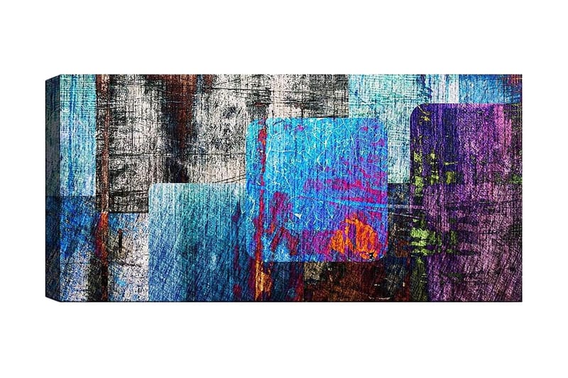Canvasbilde YTY Abstract & Fractals Flerfarget - 120x50 cm - Interiør - Maleri & posters - Lerretsbilder
