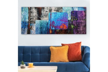 Canvasbilde YTY Abstract & Fractals Flerfarget - 120x50 cm - Interiør - Maleri & posters - Lerretsbilder