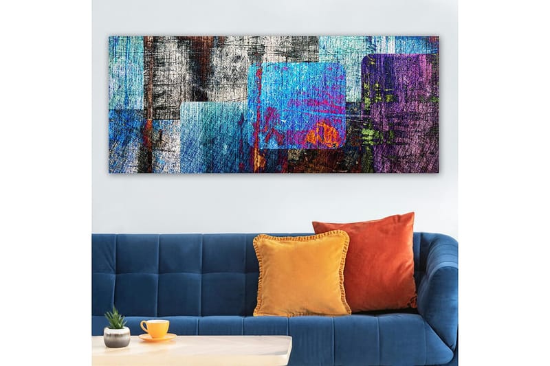 Canvasbilde YTY Abstract & Fractals Flerfarget - 120x50 cm - Interiør - Maleri & posters - Lerretsbilder