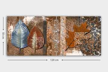 Canvasbilde YTY Abstract & Fractals Flerfarget - 120x50 cm - Interiør - Maleri & posters - Lerretsbilder