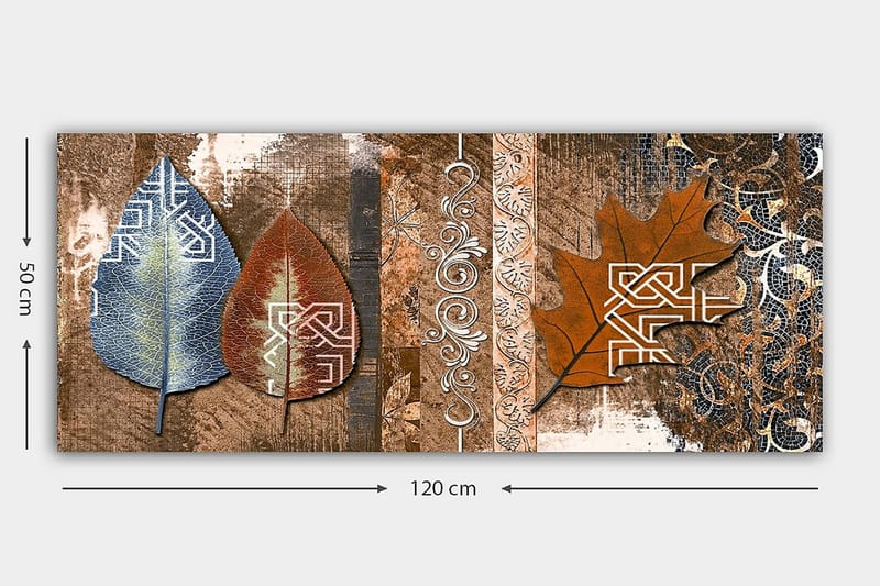 Canvasbilde YTY Abstract & Fractals Flerfarget - 120x50 cm - Interiør - Maleri & posters - Lerretsbilder