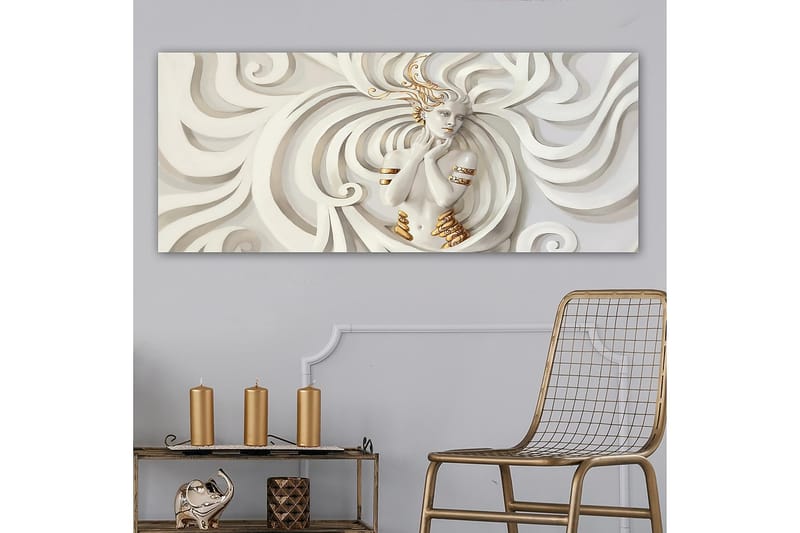 Canvasbilde YTY Abstract & Fractals Flerfarget - 120x50 cm - Interiør - Maleri & posters - Lerretsbilder