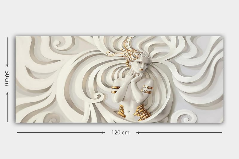 Canvasbilde YTY Abstract & Fractals Flerfarget - 120x50 cm - Interiør - Maleri & posters - Lerretsbilder
