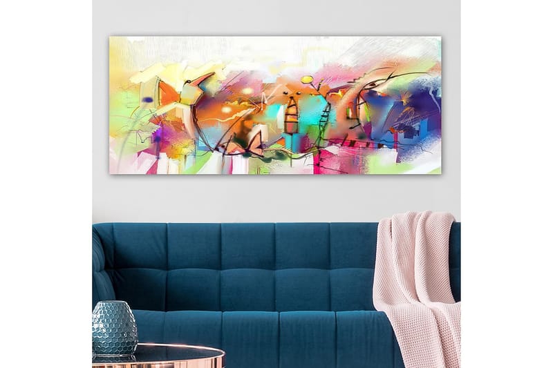 Canvasbilde YTY Abstract & Fractals Flerfarget - 120x50 cm - Interiør - Maleri & posters - Lerretsbilder