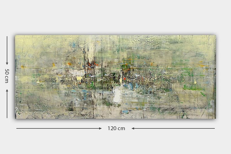 Canvasbilde YTY Abstract & Fractals Flerfarget - 120x50 cm - Interiør - Maleri & posters - Lerretsbilder