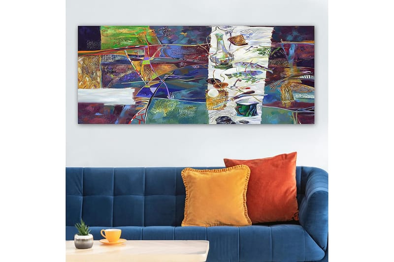 Canvasbilde YTY Abstract & Fractals Flerfarget - 120x50 cm - Interiør - Maleri & posters - Lerretsbilder