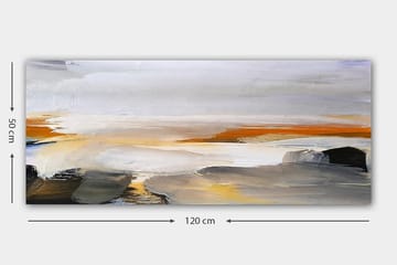 Canvasbilde YTY Abstract & Fractals Flerfarget - 120x50 cm - Interiør - Maleri & posters - Lerretsbilder