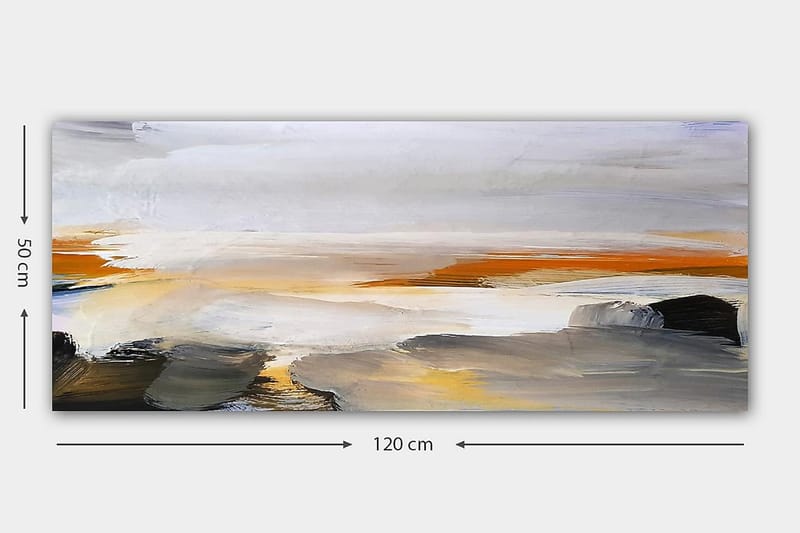 Canvasbilde YTY Abstract & Fractals Flerfarget - 120x50 cm - Interiør - Maleri & posters - Lerretsbilder