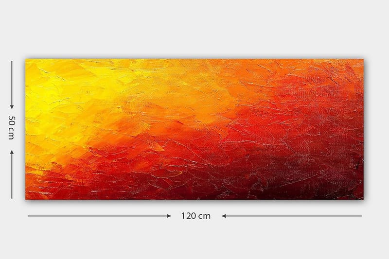 Canvasbilde YTY Abstract & Fractals Flerfarget - 120x50 cm - Interiør - Maleri & posters - Lerretsbilder