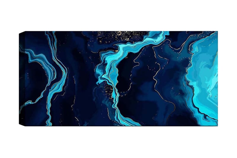 Canvasbilde YTY Abstract & Fractals Flerfarget - 120x50 cm - Interiør - Maleri & posters - Lerretsbilder