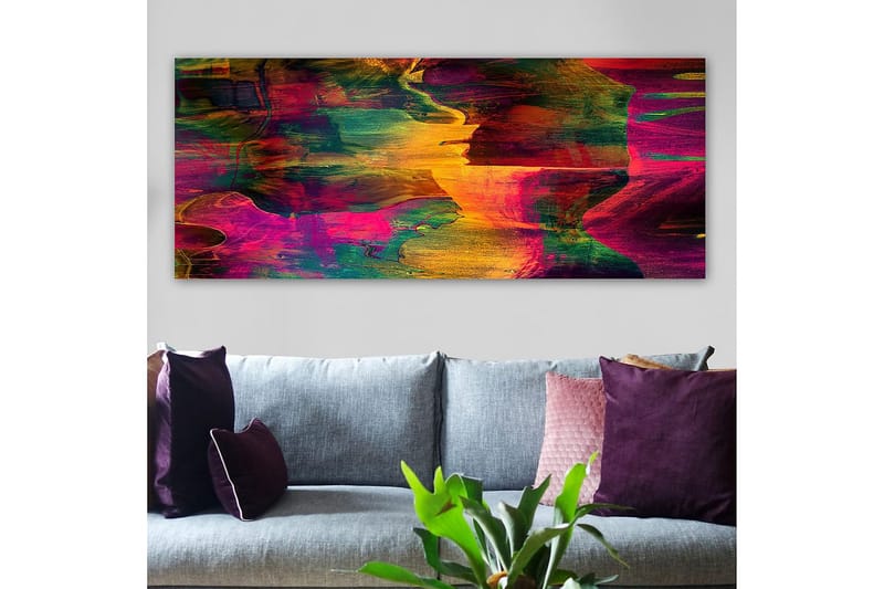 Canvasbilde YTY Abstract & Fractals Flerfarget - 120x50 cm - Interiør - Maleri & posters - Lerretsbilder