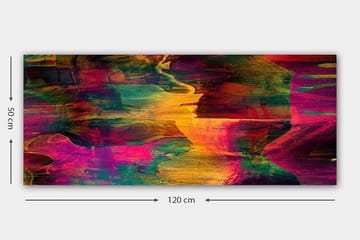 Canvasbilde YTY Abstract & Fractals Flerfarget - 120x50 cm - Interiør - Maleri & posters - Lerretsbilder