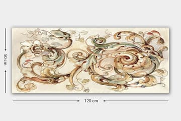 Canvasbilde YTY Abstract & Fractals Flerfarget - 120x50 cm - Interiør - Maleri & posters - Lerretsbilder
