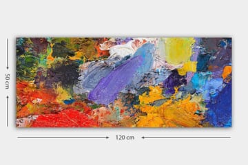 Canvasbilde YTY Abstract & Fractals Flerfarget - 120x50 cm - Interiør - Maleri & posters - Lerretsbilder