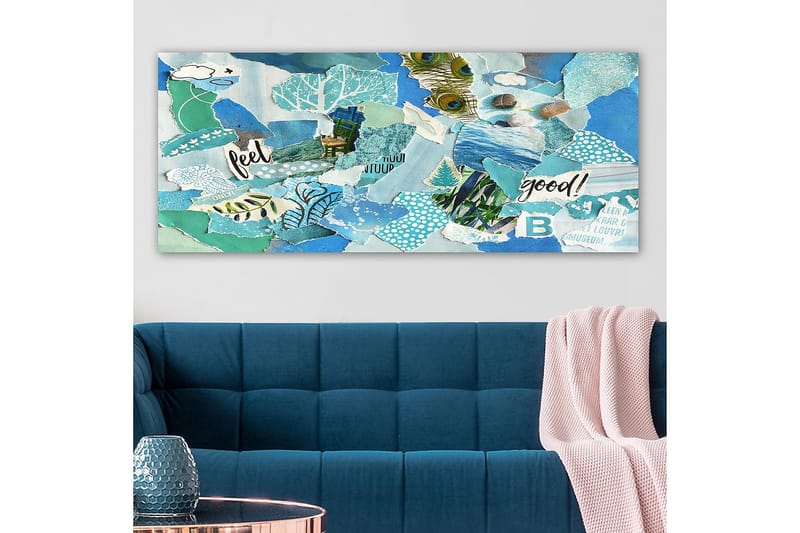 Canvasbilde YTY Abstract & Fractals Flerfarget - 120x50 cm - Interiør - Maleri & posters - Lerretsbilder