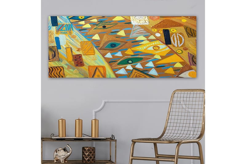 Canvasbilde YTY Abstract & Fractals Flerfarget - 120x50 cm - Interiør - Maleri & posters - Lerretsbilder