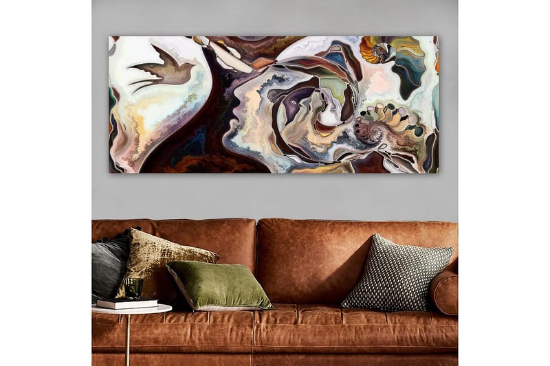 Canvasbilde YTY Abstract & Fractals Flerfarget - 120x50 cm - Interiør - Maleri & posters - Lerretsbilder