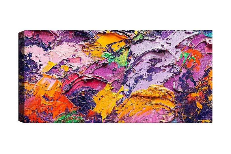 Canvasbilde YTY Abstract & Fractals Flerfarget - 120x50 cm - Interiør - Maleri & posters - Lerretsbilder