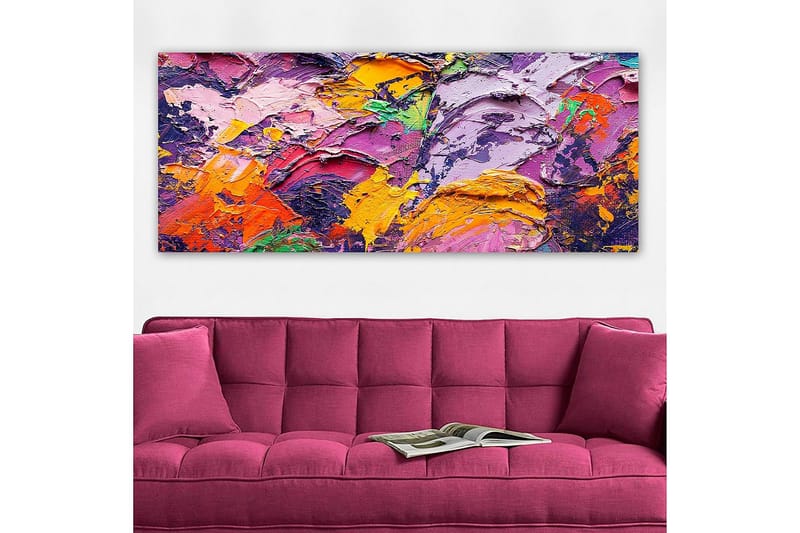 Canvasbilde YTY Abstract & Fractals Flerfarget - 120x50 cm - Interiør - Maleri & posters - Lerretsbilder