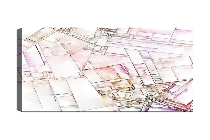 Canvasbilde YTY Abstract & Fractals Flerfarget - 120x50 cm - Interiør - Maleri & posters - Lerretsbilder
