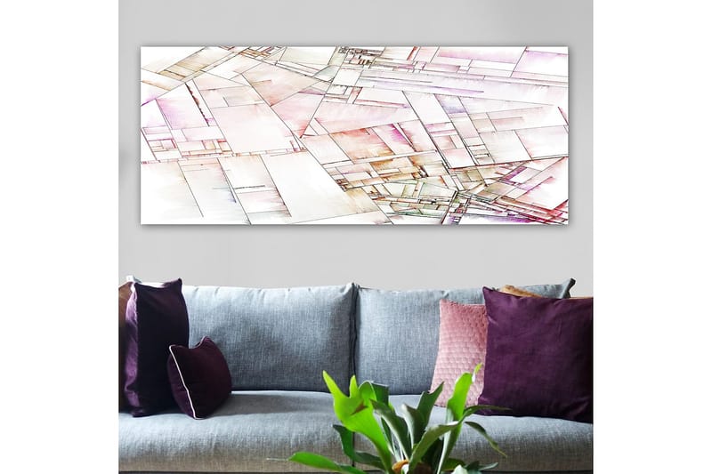 Canvasbilde YTY Abstract & Fractals Flerfarget - 120x50 cm - Interiør - Maleri & posters - Lerretsbilder