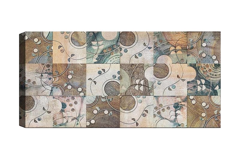 Canvasbilde YTY Abstract & Fractals Flerfarget - 120x50 cm - Interiør - Maleri & posters - Lerretsbilder