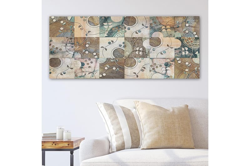 Canvasbilde YTY Abstract & Fractals Flerfarget - 120x50 cm - Interiør - Maleri & posters - Lerretsbilder