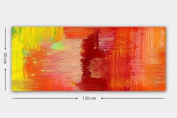 Canvasbilde YTY Abstract & Fractals Flerfarget - 120x50 cm - Interiør - Maleri & posters - Lerretsbilder