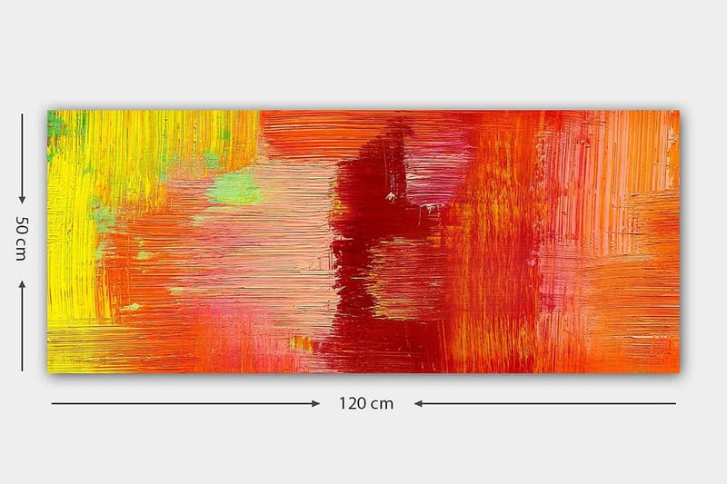Canvasbilde YTY Abstract & Fractals Flerfarget - 120x50 cm - Interiør - Maleri & posters - Lerretsbilder