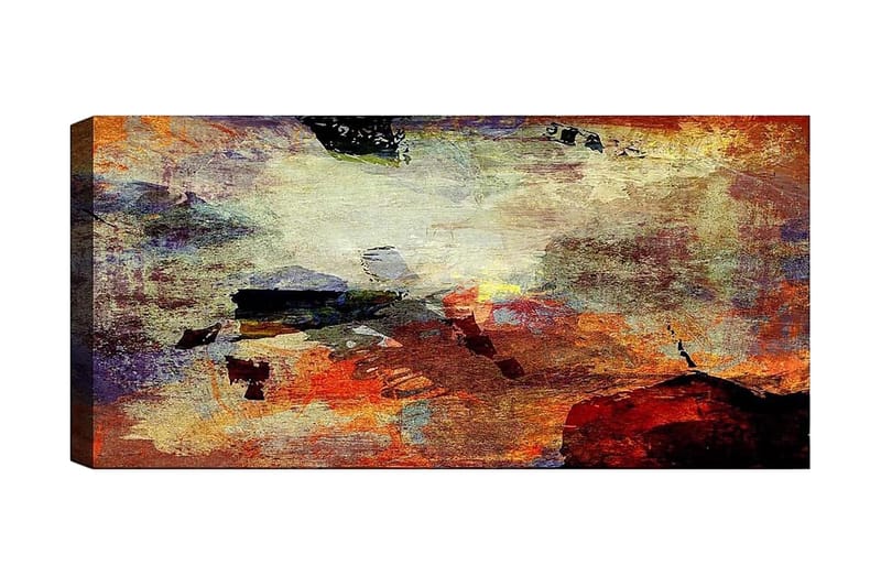 Canvasbilde YTY Abstract & Fractals Flerfarget - 120x50 cm - Interiør - Maleri & posters - Lerretsbilder