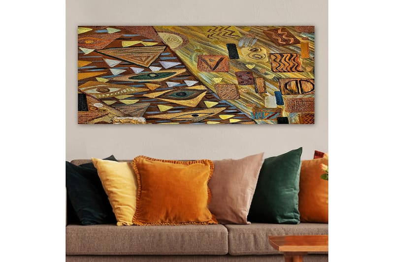 Canvasbilde YTY Abstract & Fractals Flerfarget - 120x50 cm - Interiør - Maleri & posters - Lerretsbilder