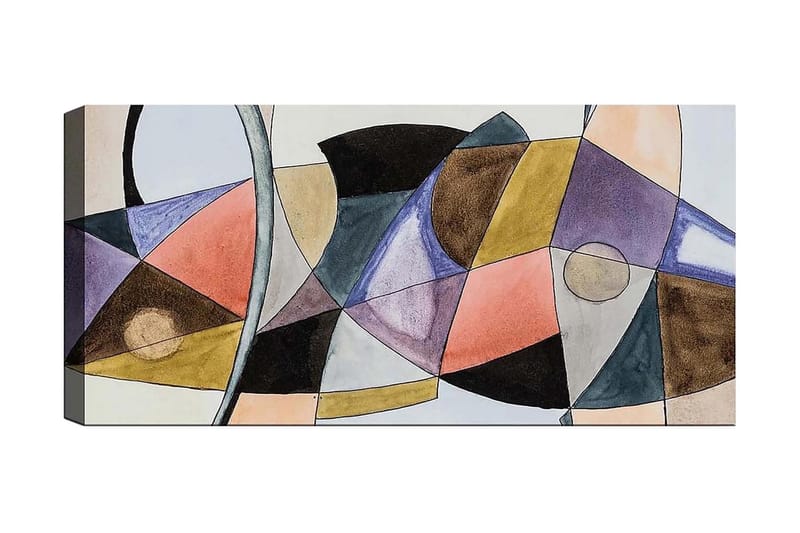 Canvasbilde YTY Abstract & Fractals Flerfarget - 120x50 cm - Interiør - Maleri & posters - Lerretsbilder