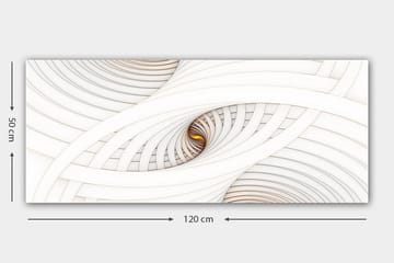 Canvasbilde YTY Abstract & Fractals Flerfarget - 120x50 cm - Interiør - Maleri & posters - Lerretsbilder