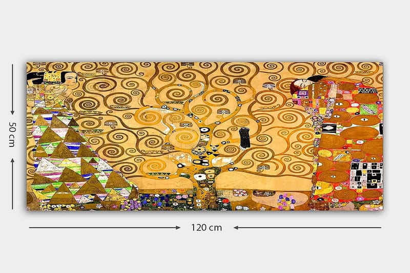 Canvasbilde YTY Abstract & Fractals Flerfarget - 120x50 cm - Interiør - Maleri & posters - Lerretsbilder