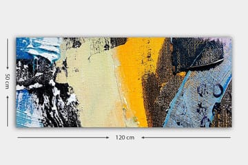 Canvasbilde YTY Abstract & Fractals Flerfarget - 120x50 cm - Interiør - Maleri & posters - Lerretsbilder