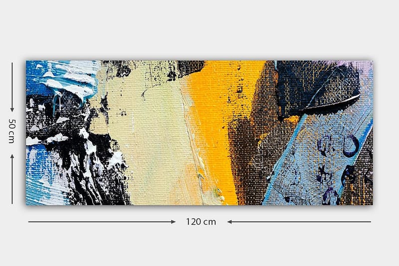 Canvasbilde YTY Abstract & Fractals Flerfarget - 120x50 cm - Interiør - Maleri & posters - Lerretsbilder