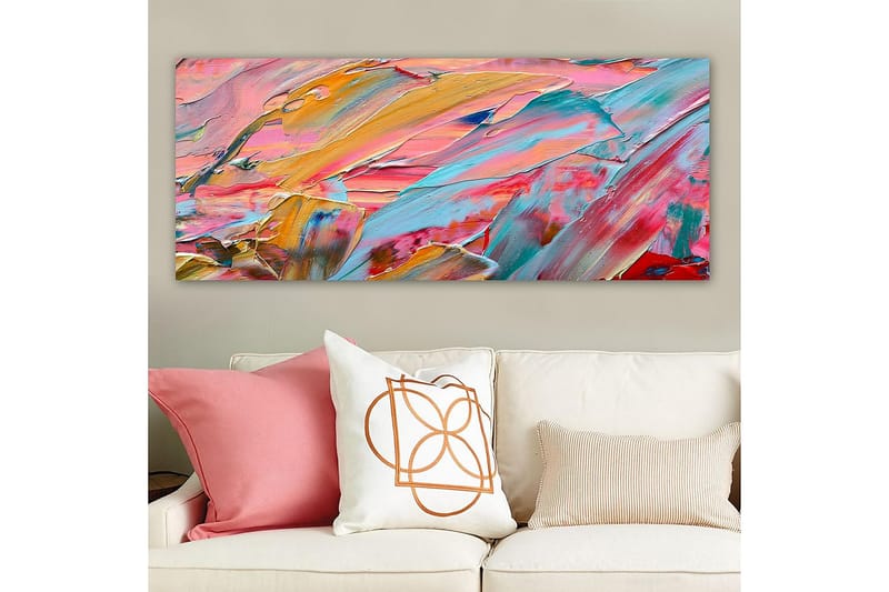 Canvasbilde YTY Abstract & Fractals Flerfarget - 120x50 cm - Interiør - Maleri & posters - Lerretsbilder