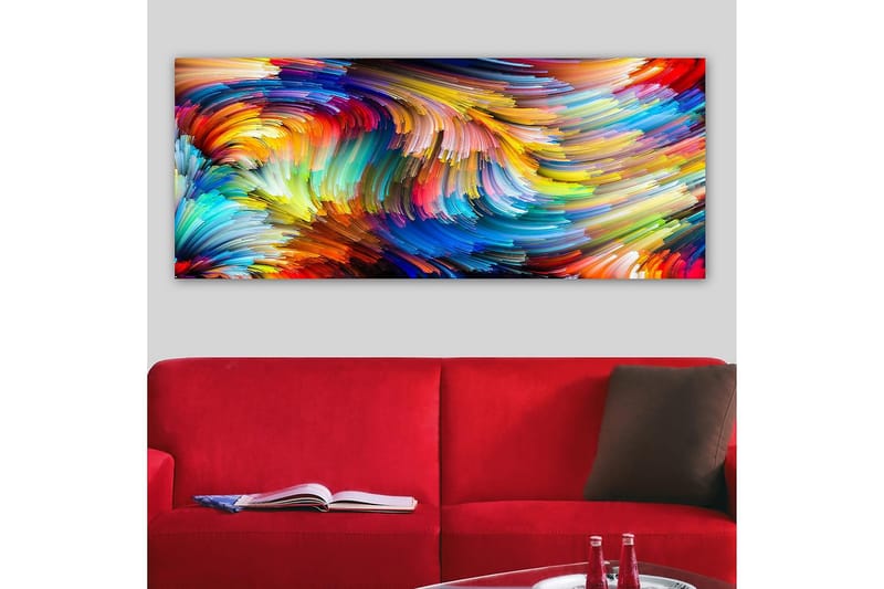 Canvasbilde YTY Abstract & Fractals Flerfarget - 120x50 cm - Interiør - Maleri & posters - Lerretsbilder