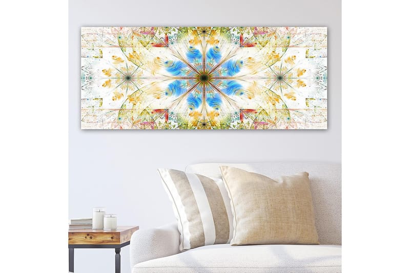 Canvasbilde YTY Abstract & Fractals Flerfarget - 120x50 cm - Interiør - Maleri & posters - Lerretsbilder