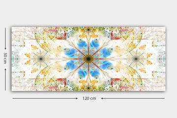 Canvasbilde YTY Abstract & Fractals Flerfarget - 120x50 cm - Interiør - Maleri & posters - Lerretsbilder