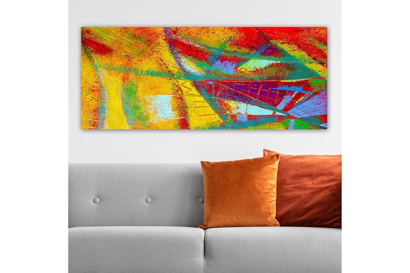 Canvasbilde YTY Abstract & Fractals Flerfarget - 120x50 cm - Interiør - Maleri & posters - Lerretsbilder