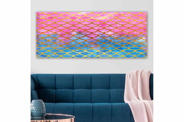 Canvasbilde YTY Abstract & Fractals Flerfarget - 120x50 cm - Interiør - Maleri & posters - Lerretsbilder